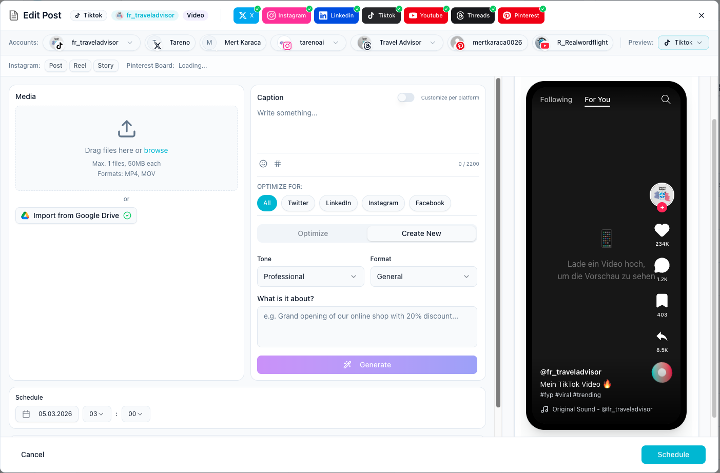 Composer scheduling flow